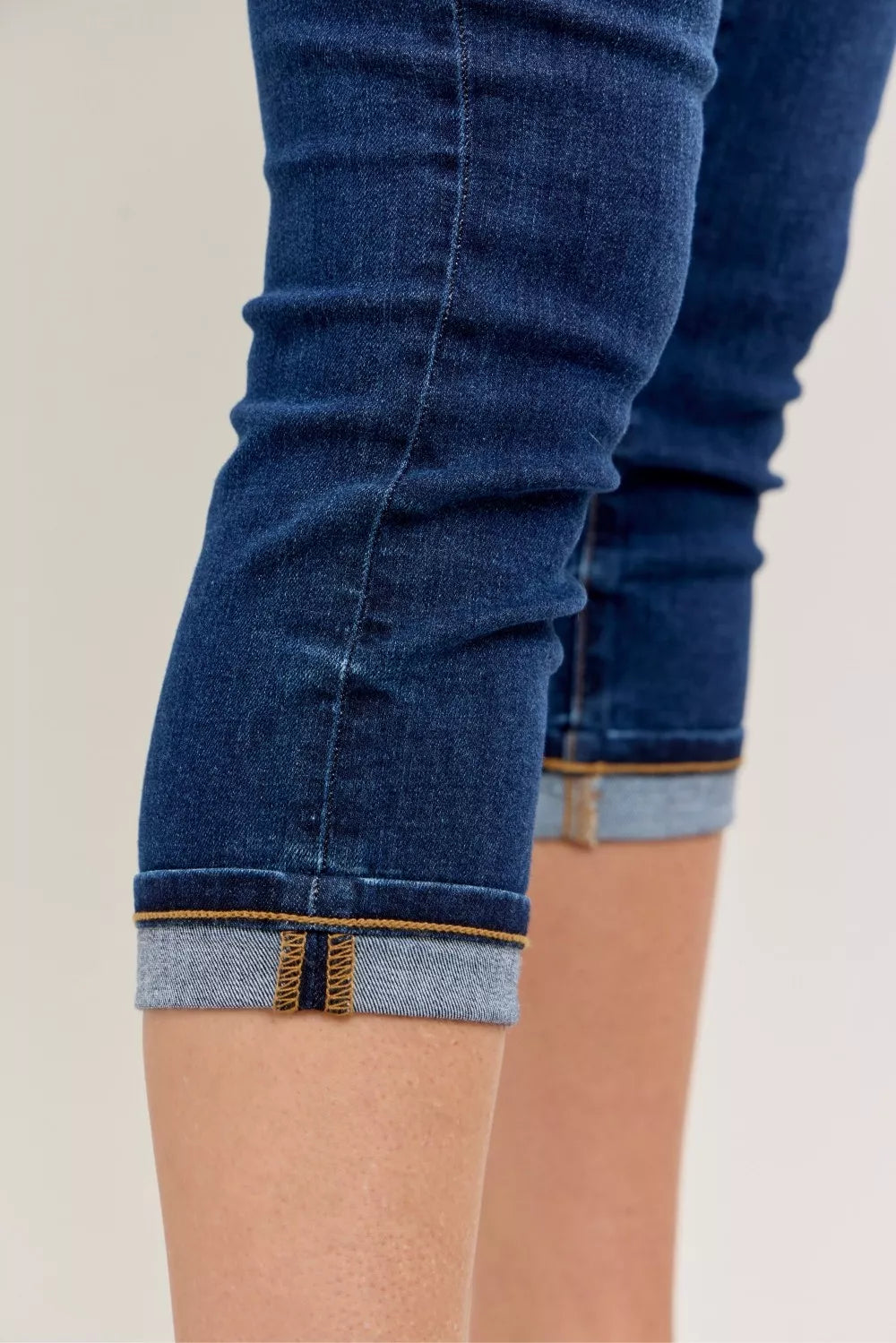 High Waist Capri Jeans with Single Cuff Judy Blue