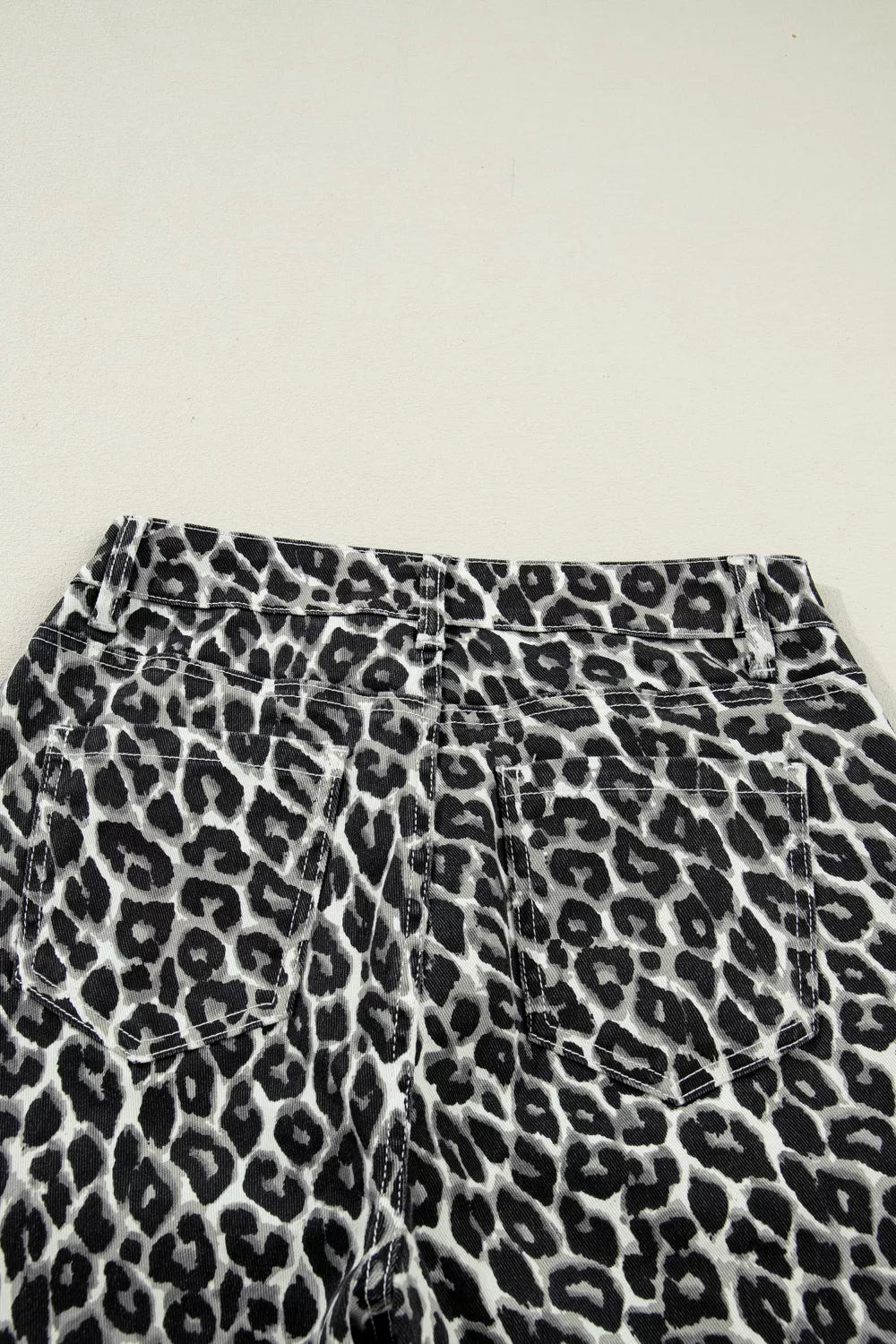 Leopard Print Barrel High-Rise Statement Jeans Simmer & Fay