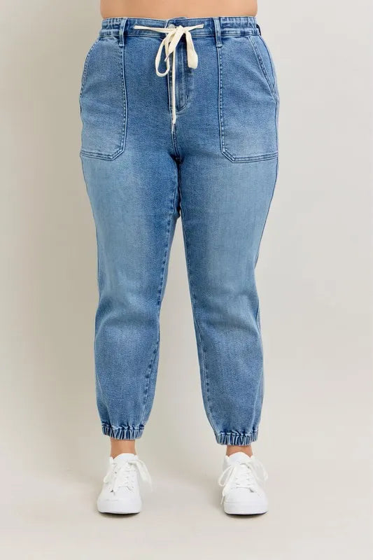 High Waist Denim Jogger Judy Blue