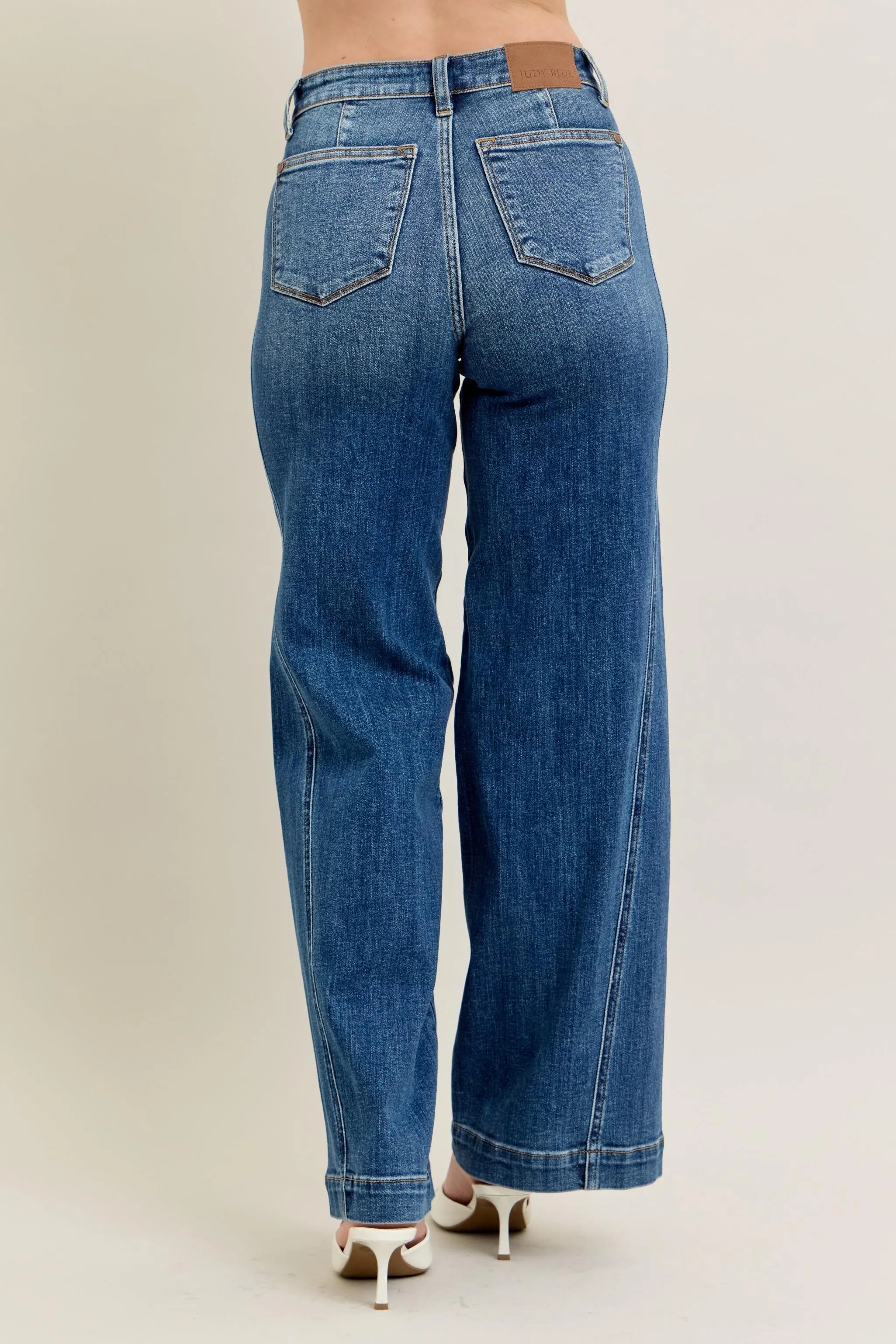 High Waist Wide Leg Jeans With Plus Size Judy Blue