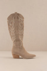 Samara Embroidery Western Knee High Boots Let's See Style   