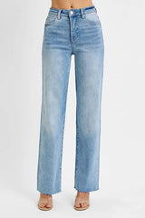 Tummy Control Rise Straight Jeans Risen