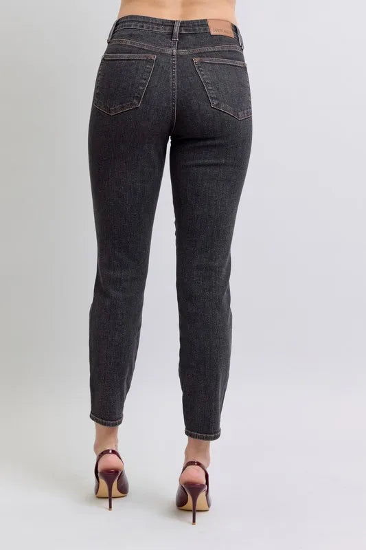 Mid Rise Tummy Control Slim Jeans Judy Blue