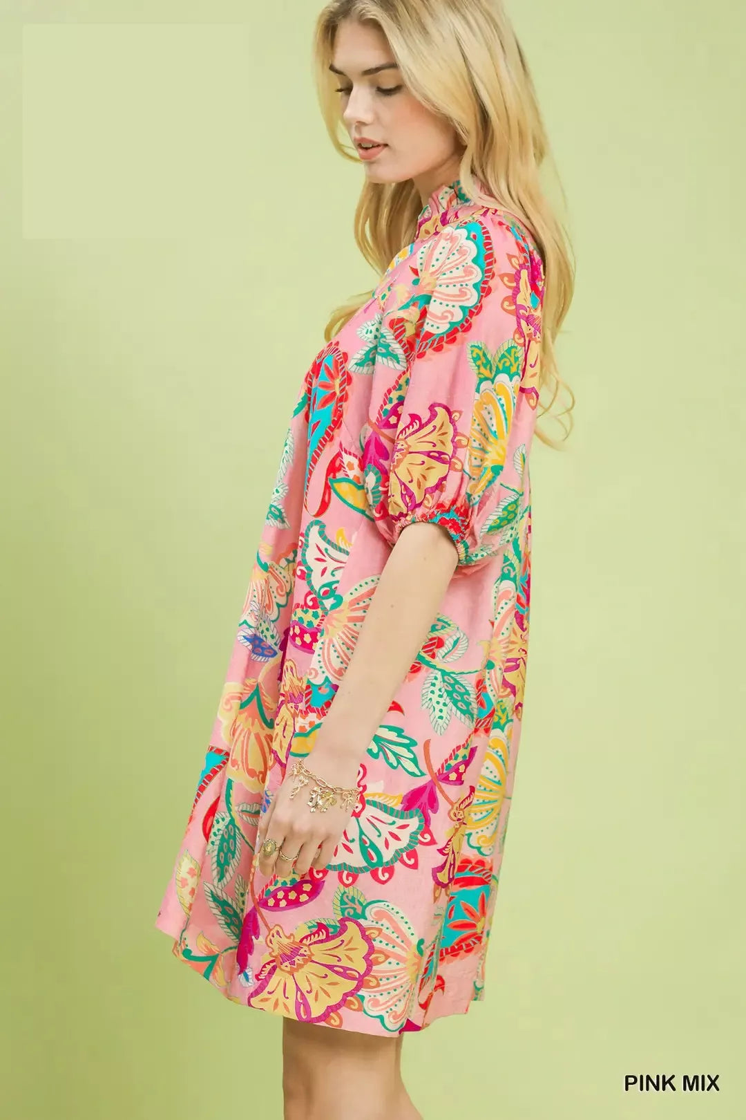 Paisley Print Mini Dress Umgee