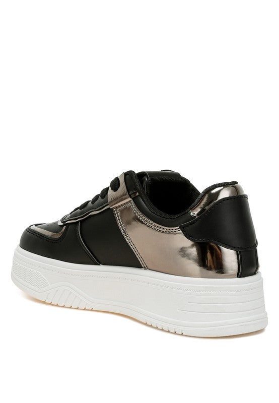 Scouts Metallic Paneling Platform Sneakers Rag Company   