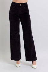 High Waist Corduroy Trouser Wide Plus Size Judy Blue
