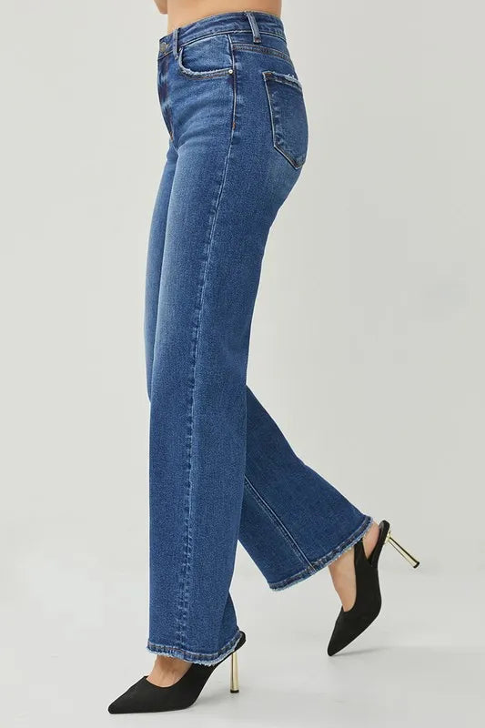 High Rise Straight Jeans Risen