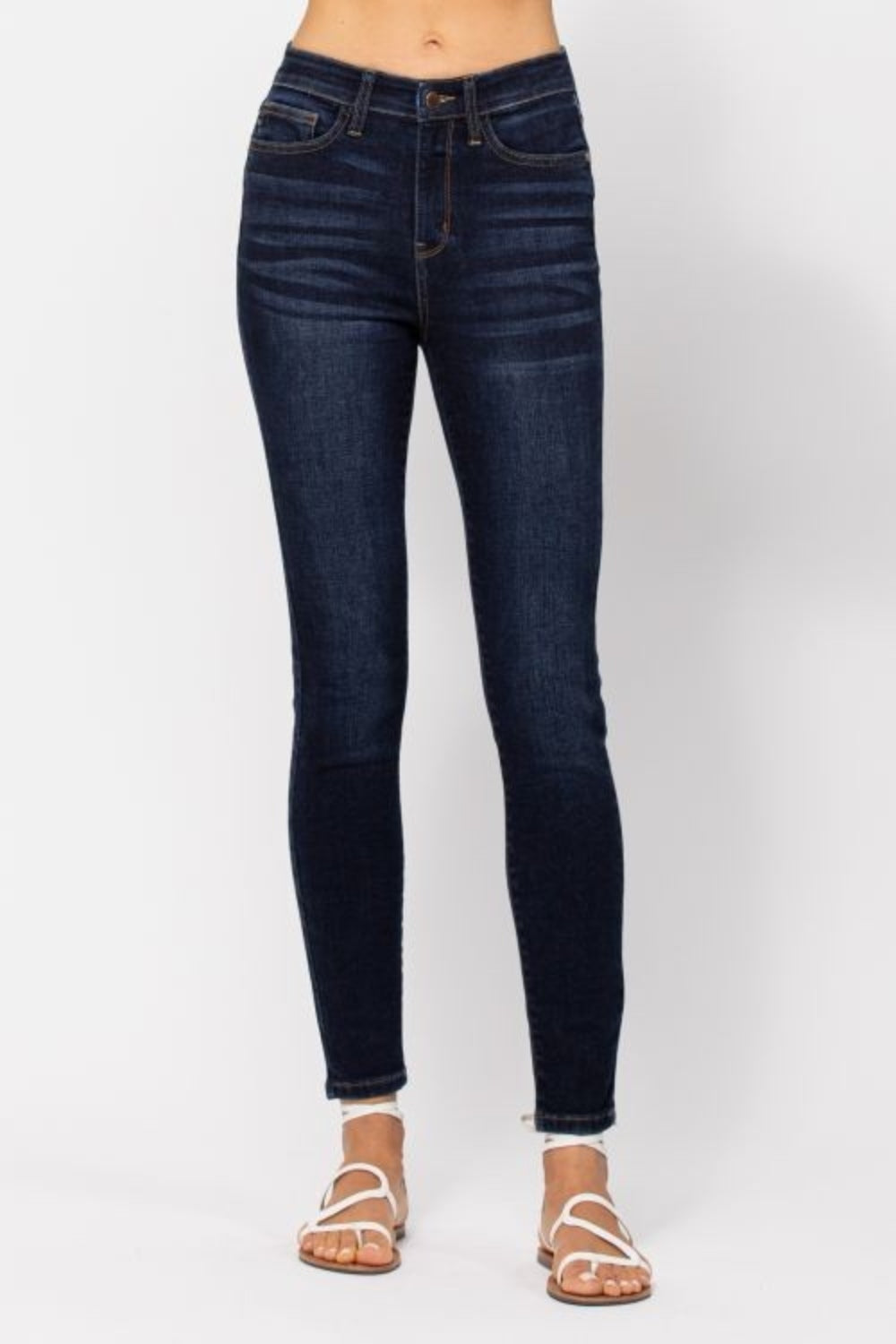 High Waist Handsand Skinny Jeans Judy Blue Dark 0/24 