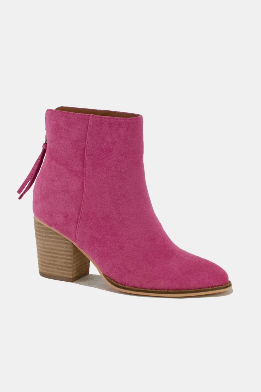 Suede Point Toe Ankle Booties Beast Fashion