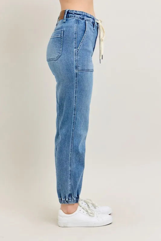 High Waist Denim Jogger Judy Blue