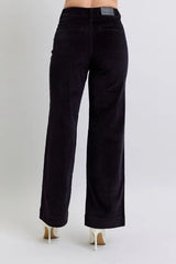 High Waist Corduroy Trouser Wide Plus Size Judy Blue