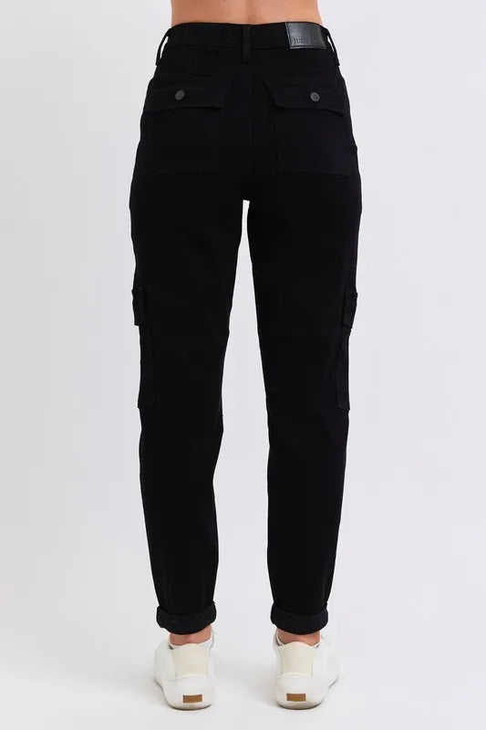 High Waist Cargo Cuffed Jogger Plus Size Judy Blue