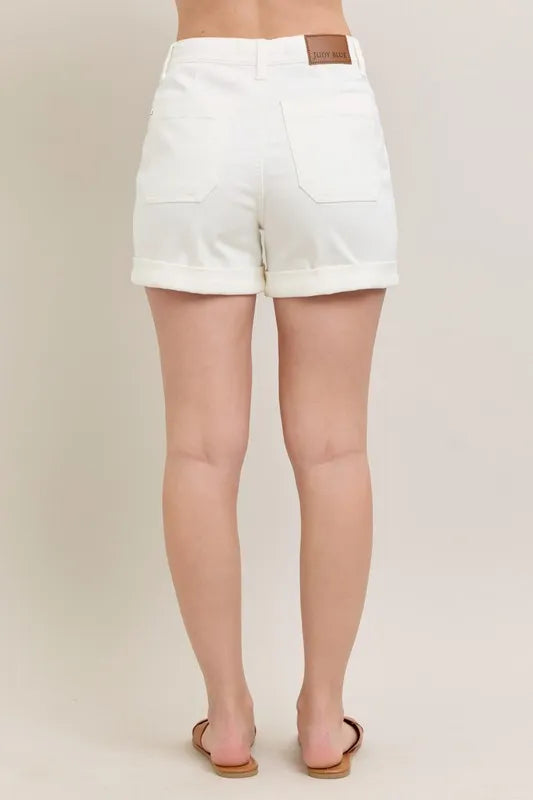 High Waist Cuff Denim Shorts Judy Blue