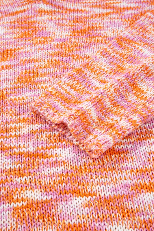 Sofia Shoulder Tunic Oversized Sweater Threaded Pear