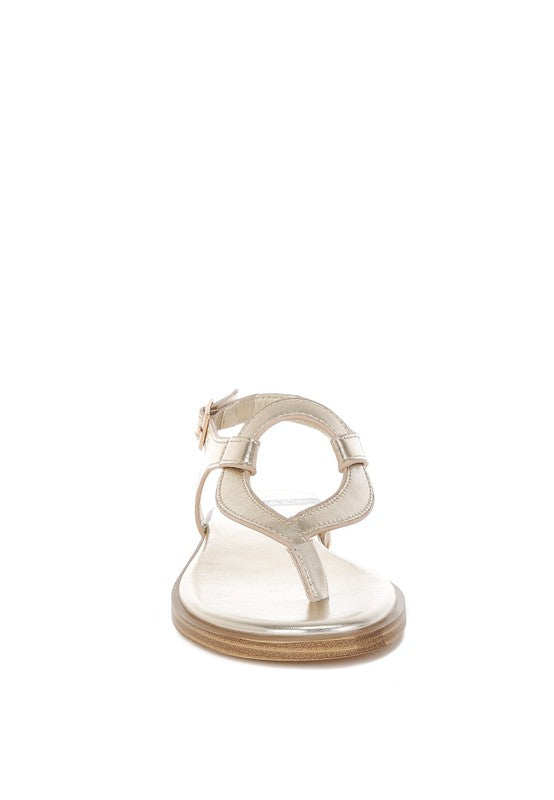 Zorad Metallic Genuine Leather Flats Rag Company