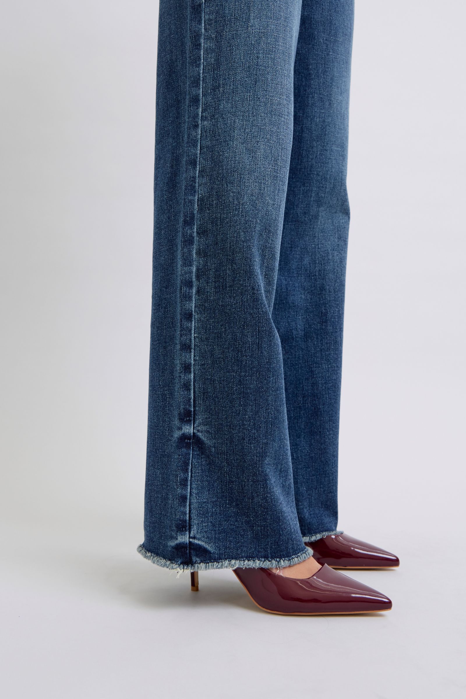 Raw Hem Mid Rise Jeans Judy Blue