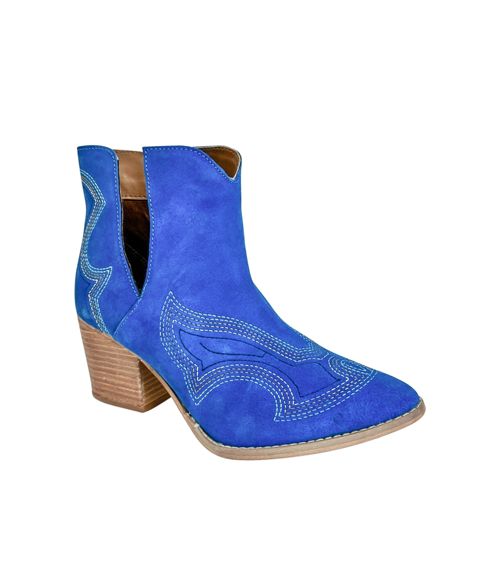 Journee Ankle Boots in Blue Naughty Monkey   