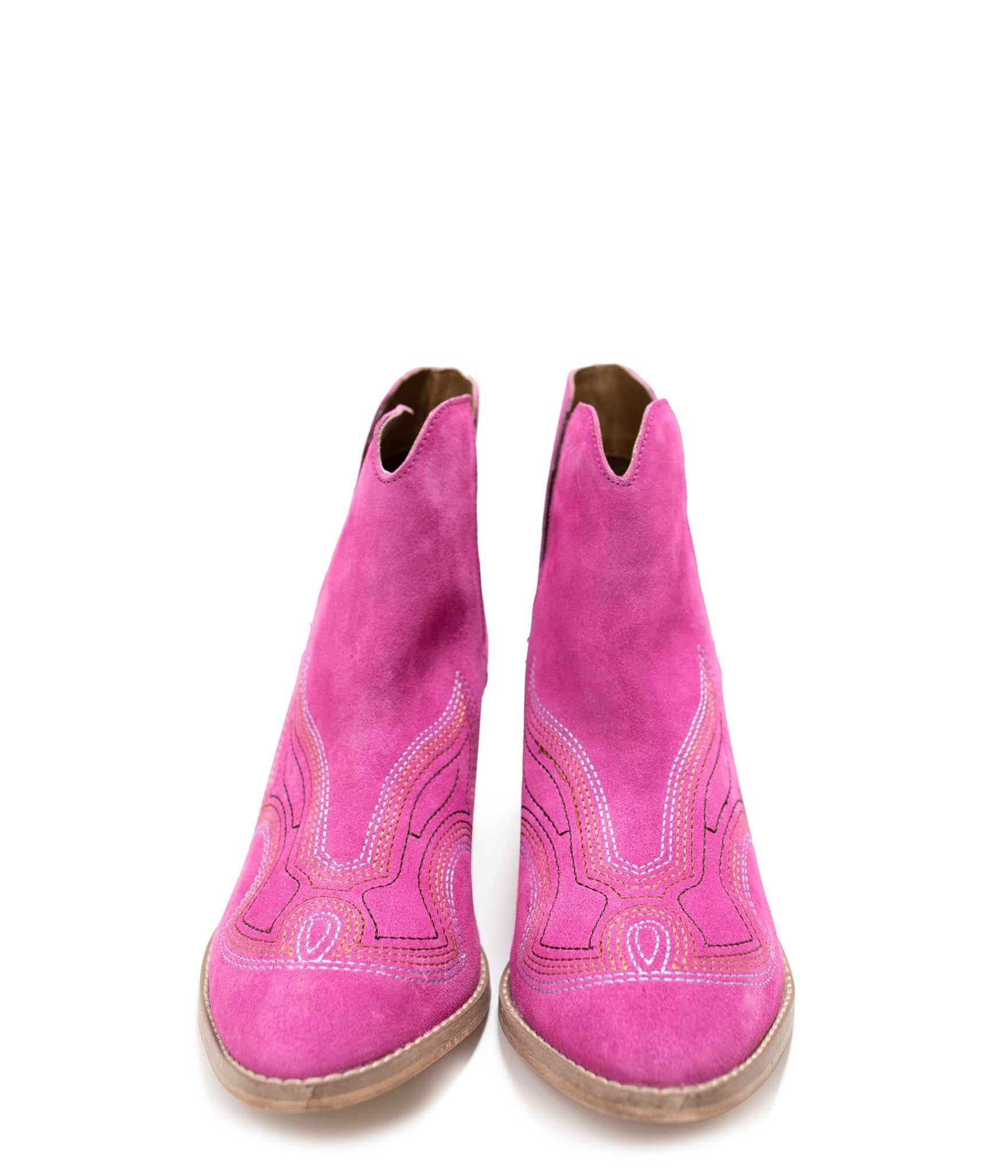 Journee Ankle Boots in Magenta Naughty Monkey   