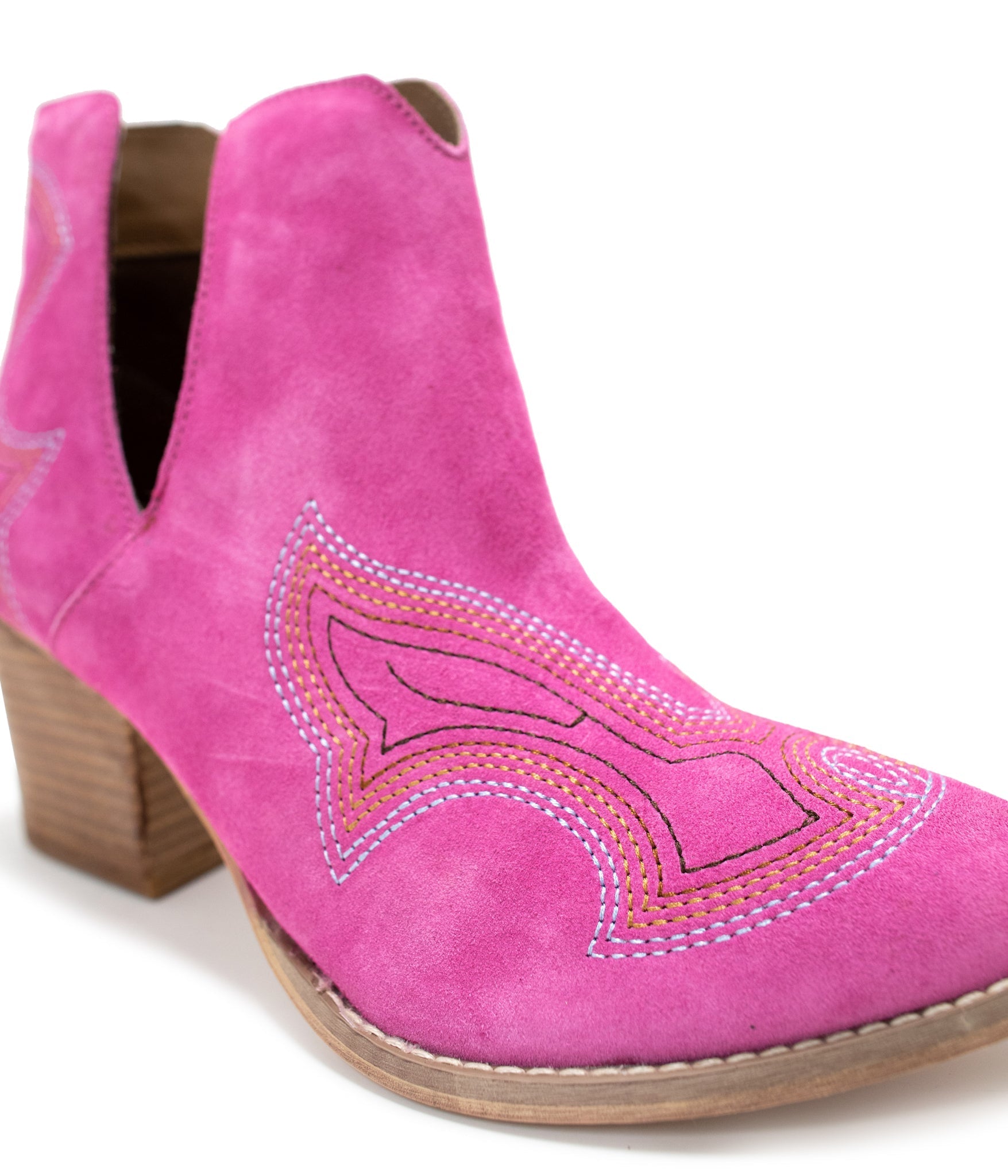 Journee Ankle Boots in Magenta Naughty Monkey   