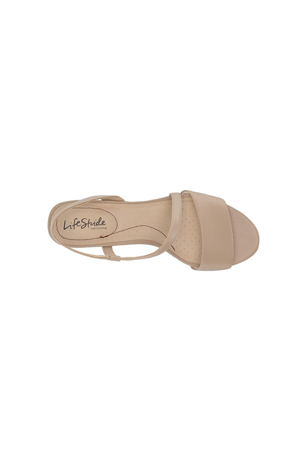 LifeStride womens Yasmine Wedge Sandal Tender Taupe - Soft System SALE