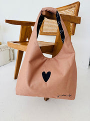 Moon Bag Heart - Cream Garbanota