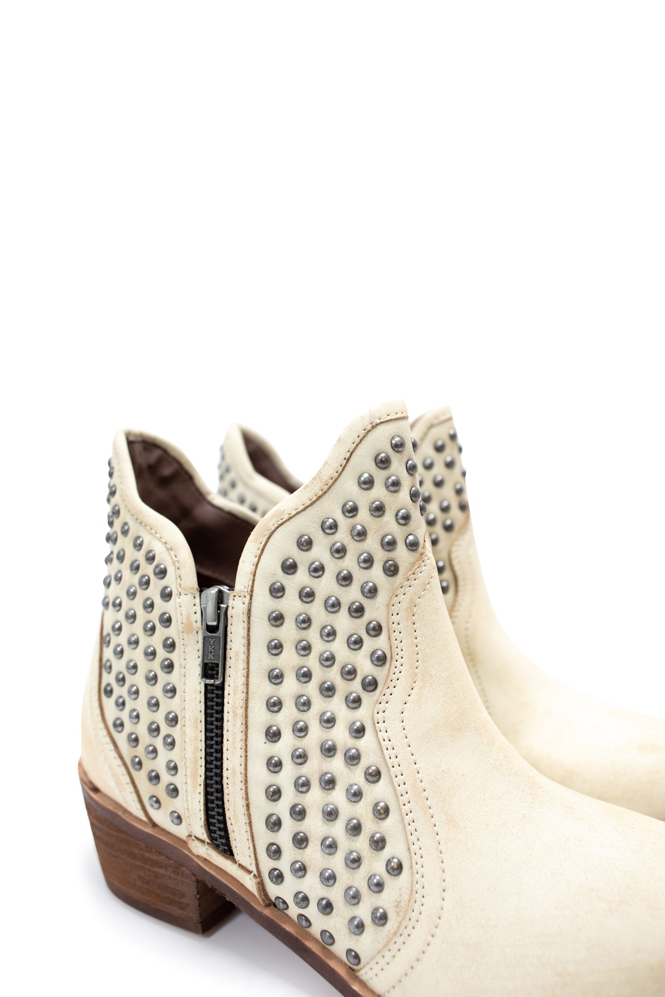 Nailed It Studded Ankle Boot in White Naughty Monkey   