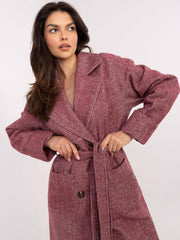 Longline Belted Wool Coat Lakerta