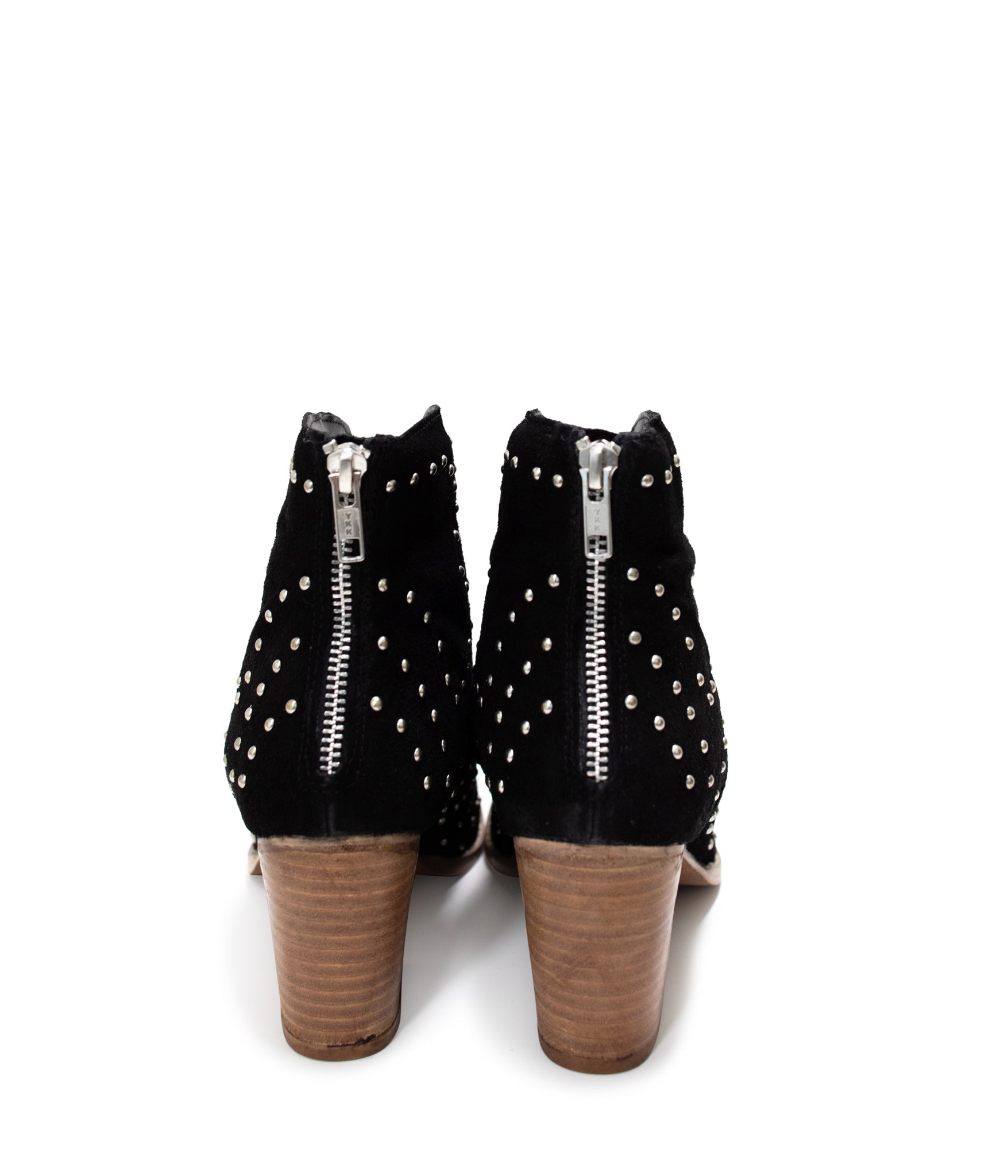 Twilight Studded Heeled Ankle Boot in Black Naughty Monkey   